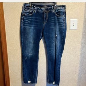 Silver SAM crop jeans